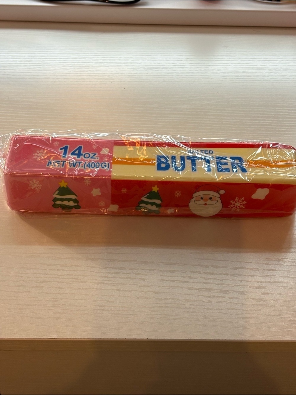 Jumbo 12” Holiday squishy Butter Bar - Red